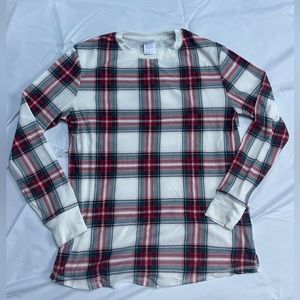 Stars Above Long Sleeve Plaid Pj Shirt